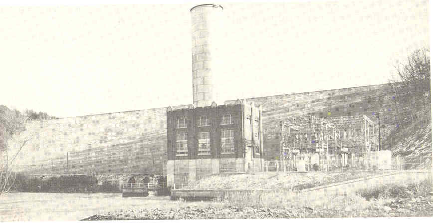 Historic Blue Ridge Dam photograph, circa 1945–1952