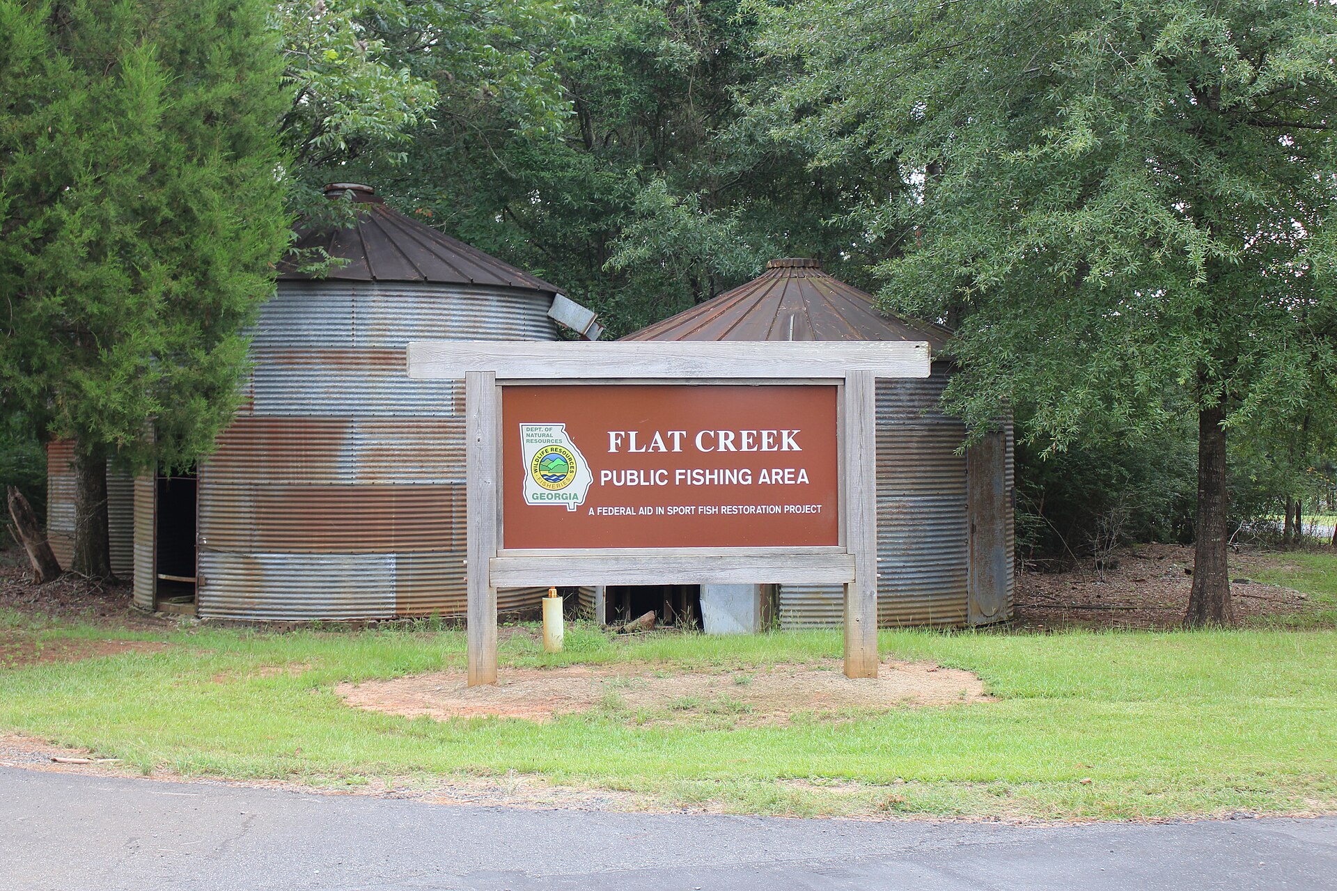 Flat Creek Public Fishing Area entrance